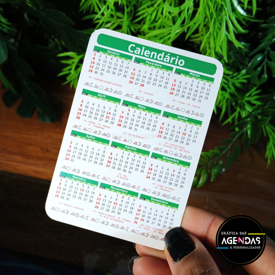 Calendário de Bolso 2026